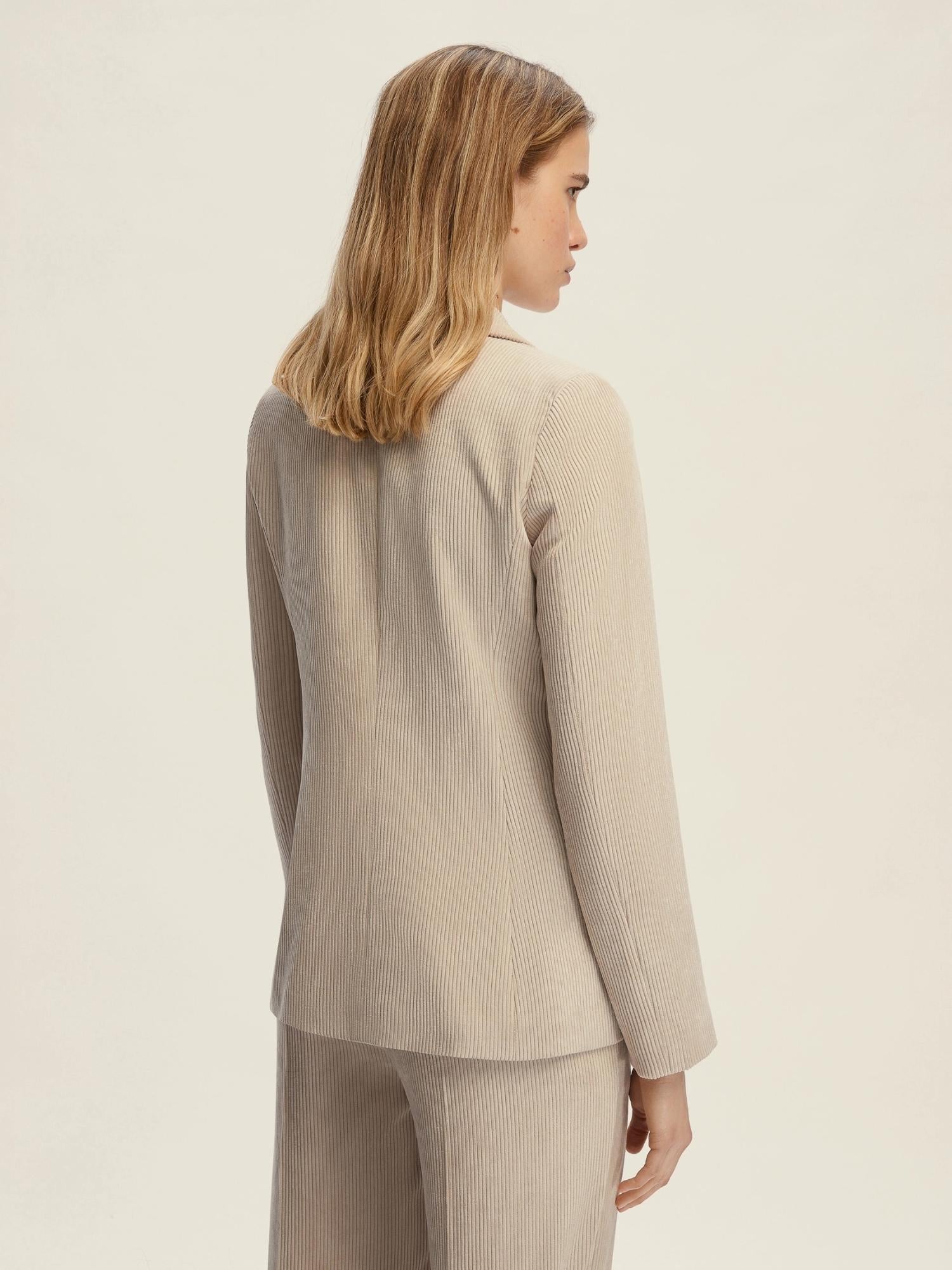 Emme Marella Blazer in velluto a coste Bino Donna Bianco Sporco 2525046062200 002 EMME MARELLA