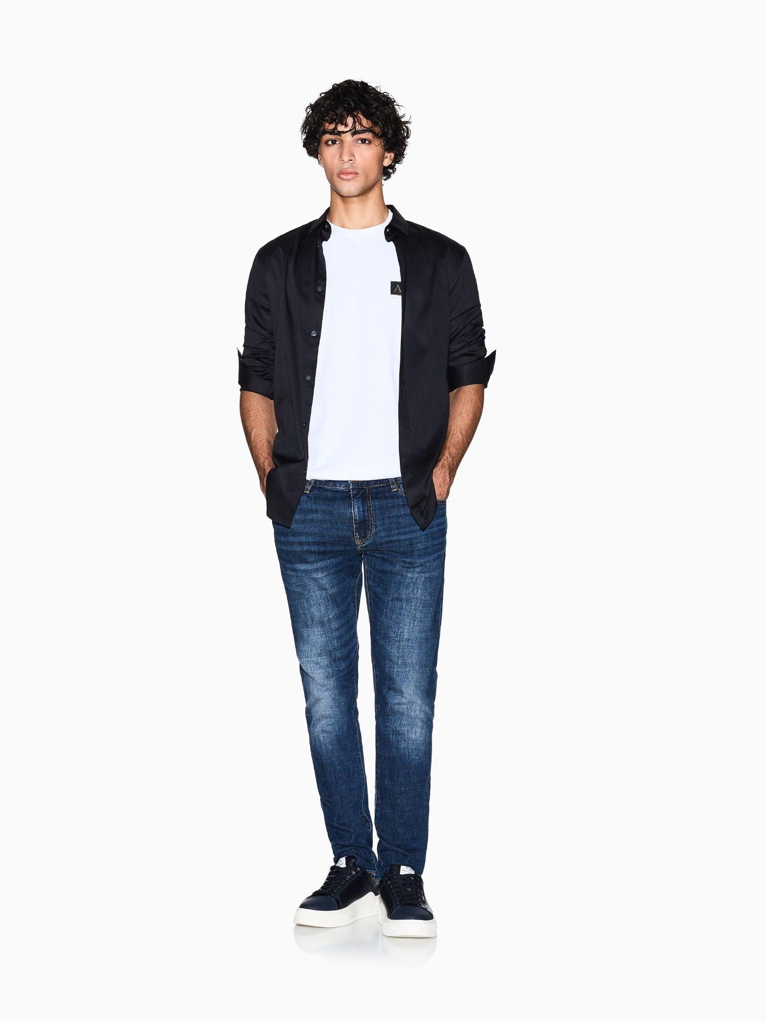 Armani Exchange T-Shirt Uomo Regular Fit Bianco XM001911 AF10356 M0247 ARMANI EXCHANGE