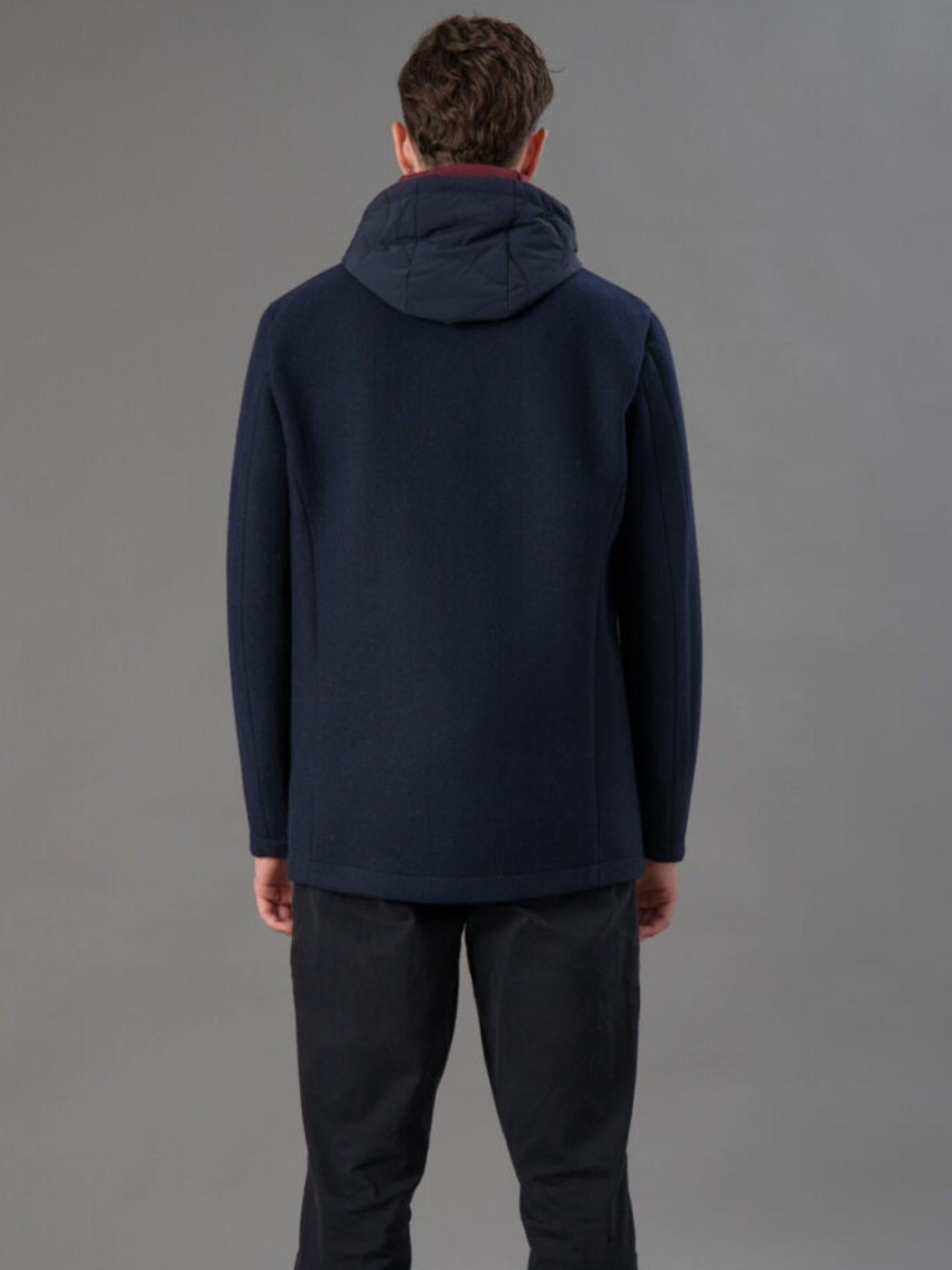 Rihunik Giacca Invernale Uomo Quincey Cloth Blue Navy RIMA273J F0151 888 RIHUNIK