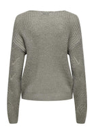 Jacqueline De Yong Maglia Donna Badut Argento 15302387 December Sky SILVER LUREX JACQUELINE DE YONG