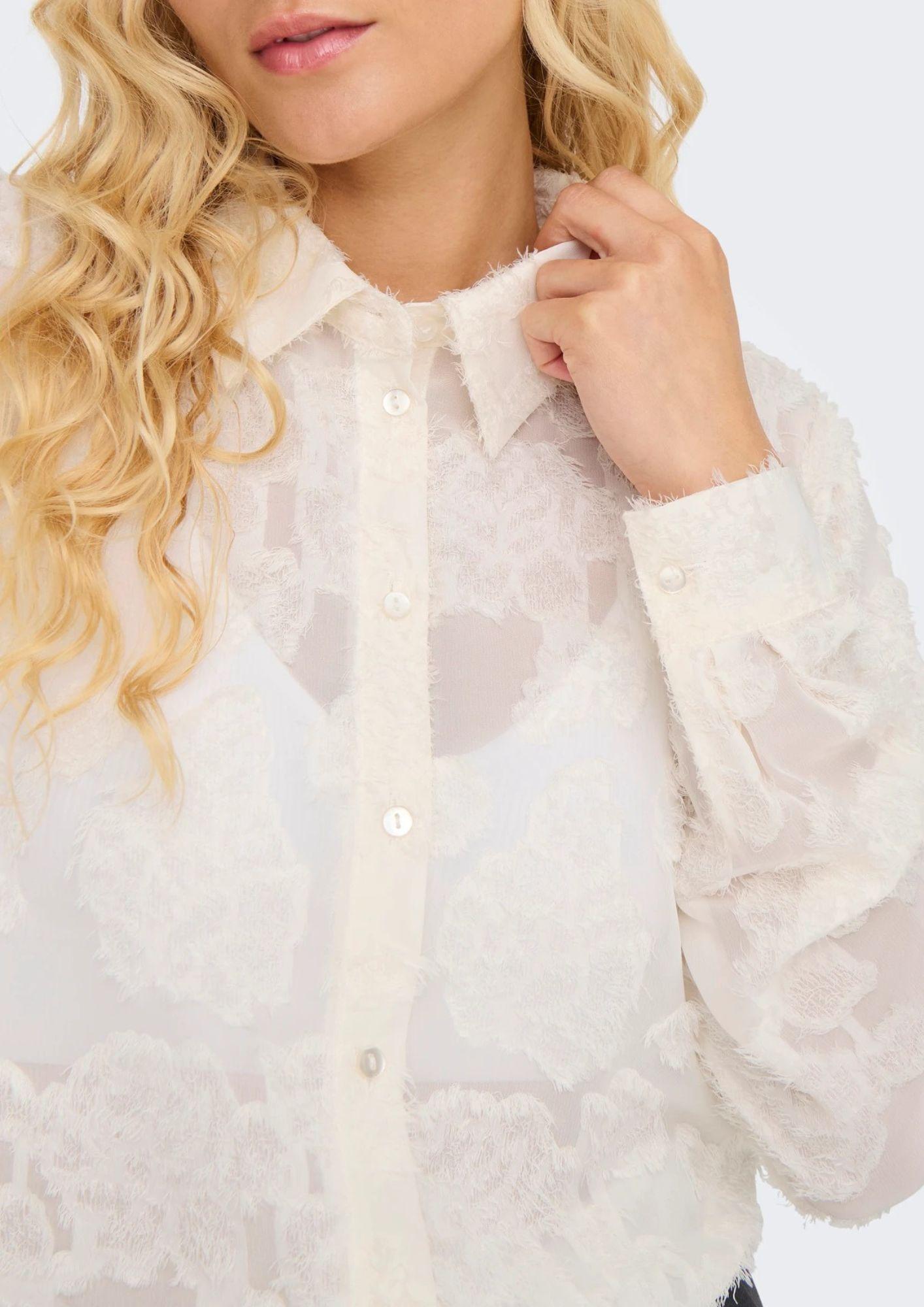 Jacqueline De Yong Camicia Donna Maya Bianca 15332572 Cloud Dancer JACQUELINE DE YONG
