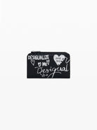 Desigual Portamonete effetto pelle graffiti medio Donna Nero 25WAYP44 2000 DESIGUAL