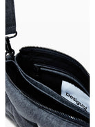 Desigual Borsa a tracolla in denim Mickey media Donna Nero 25WAXD08 2070 DESIGUAL