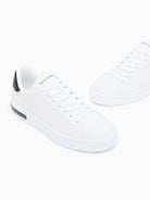Armani Exchange Scarpe da ginnastica con lacci e logo in rilievo allover Uomo Bianco XM000140 AF11916 M0028 ARMANI EXCHANGE