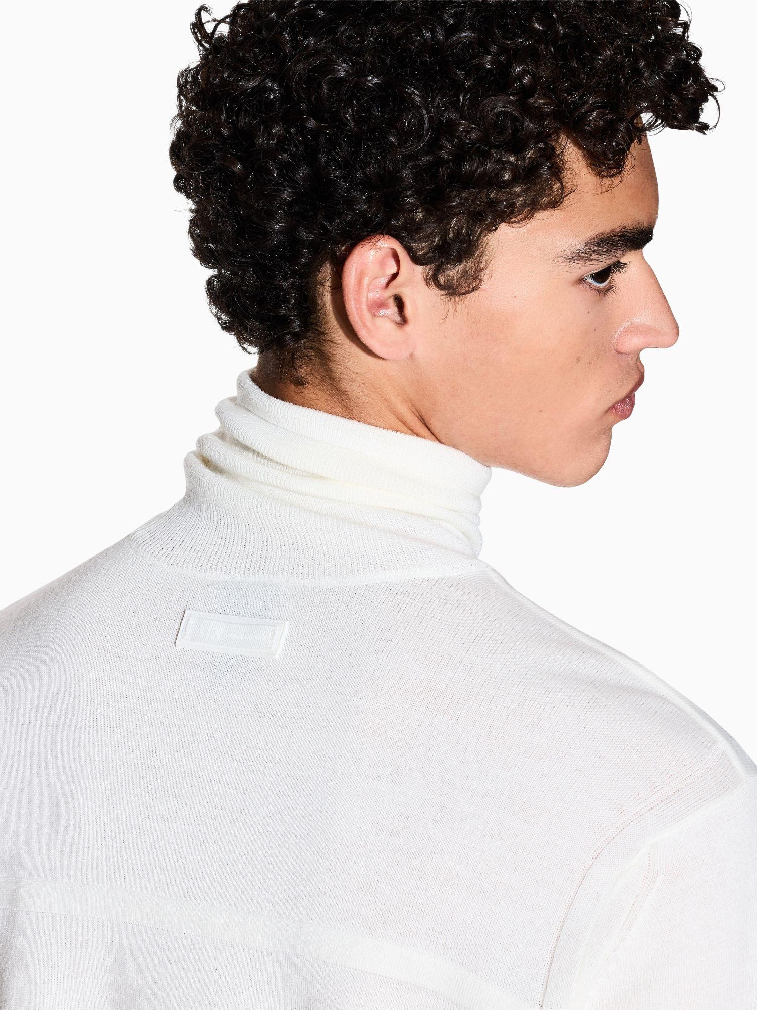 Armani Exchange Maglione dolcevita in misto lana Uomo Bianco XM000900 AF11982 U0009 ARMANI EXCHANGE