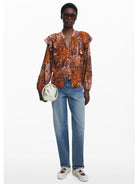 Desigual Blusa romantica paisley Donna Arancione 25WWBW08 7002 DESIGUAL