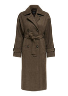 Cappotto Donna Only Gina Marrone 15353049 Seal Brown ONLY