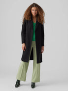 Vero Moda Cappotto Donna Fortuneaya Nero 10278330 Black SOLID VERO MODA
