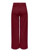 Jacqueline De Yong JDYGEGGO Wide Leg Fit Pantaloni a gamba larga Donna Cabernet 15208430 Cabernet BLACK BUTTONS JACQUELINE DE YONG
