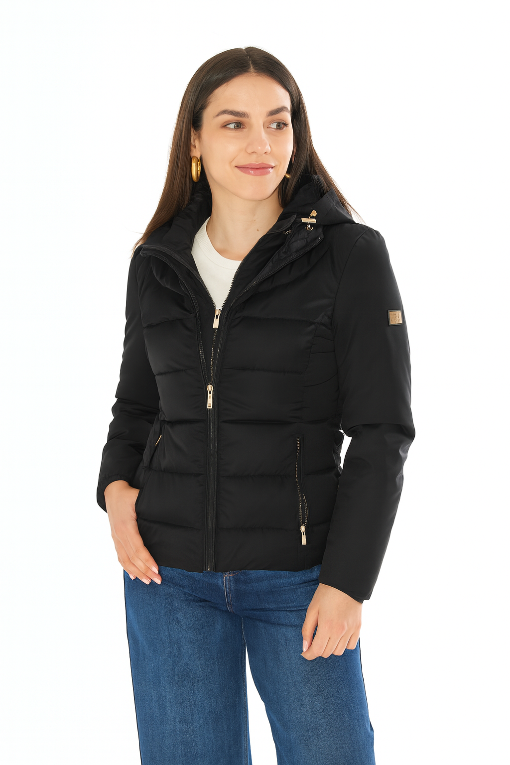 Yes Zee Giubbino Donna Nero J045 M800 0801 YES ZEE