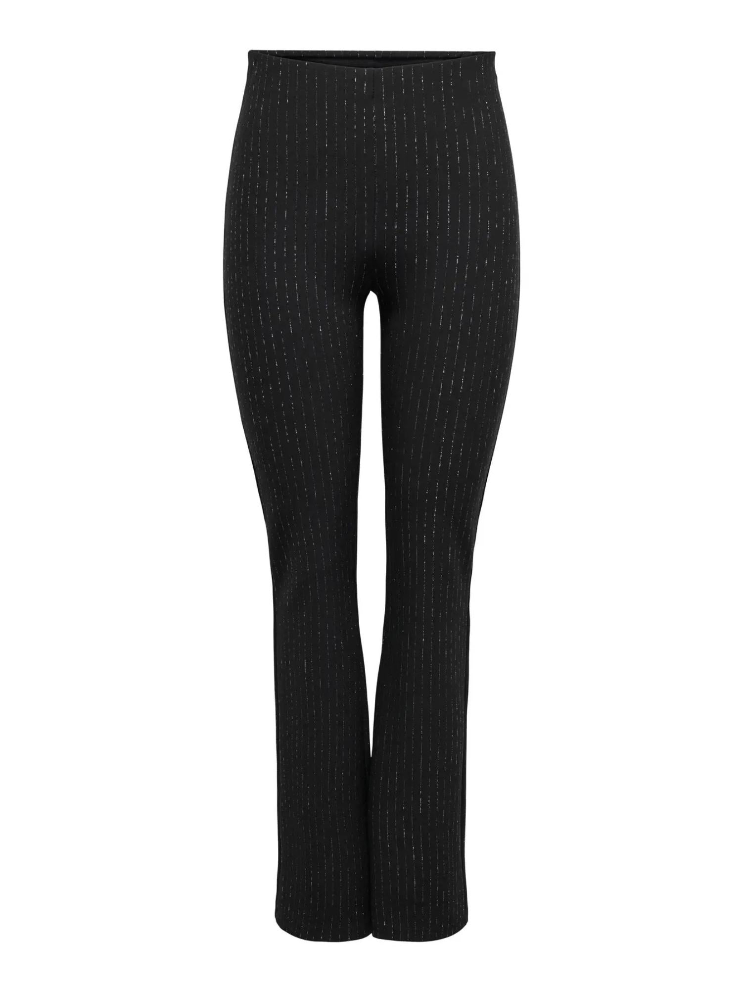 Only ONLLISA Pantalone Donna Nero Silver glitter 15308111 Black Silver glitter ONLY
