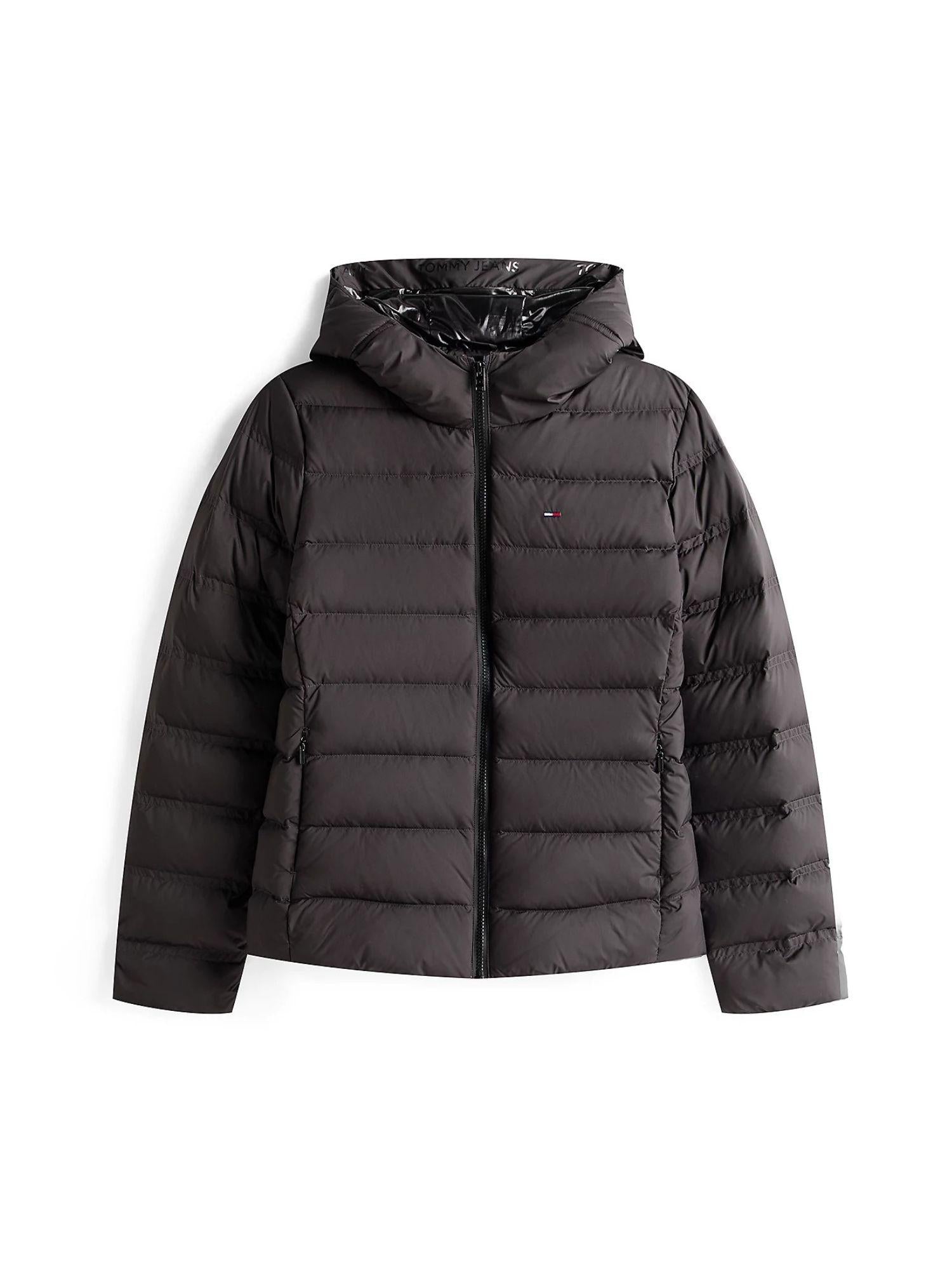 Tommy Hilfiger Piumino con Cappuccio Donna Nero DW0DW21617 BDS TOMMY HILFIGER