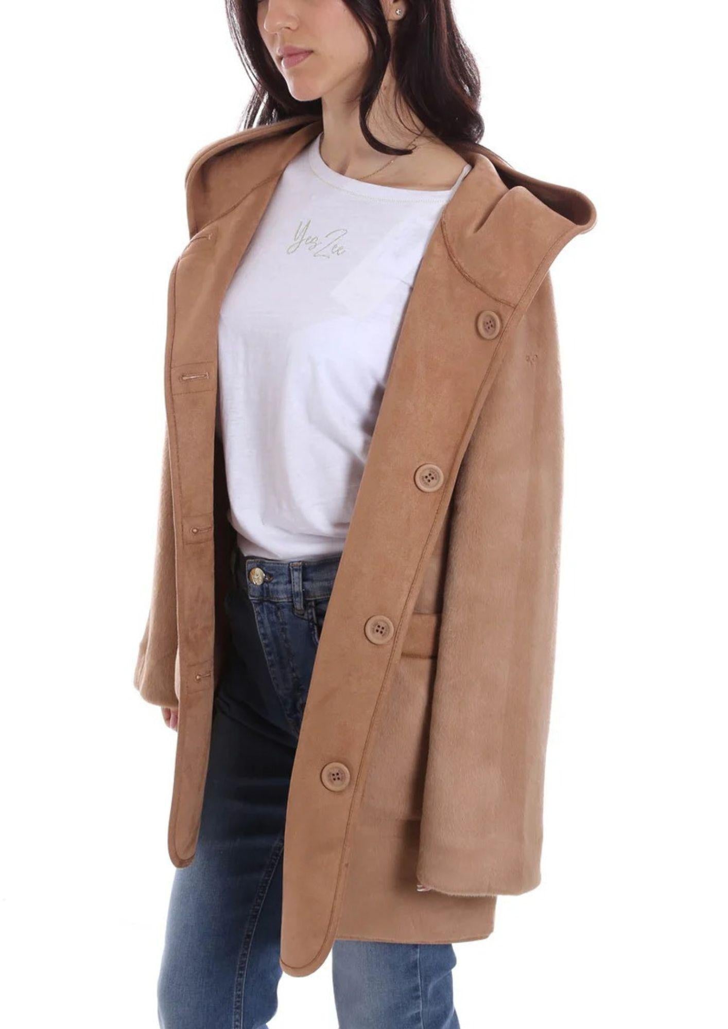 Yes Zee Cappotto Donna Beige O026 KV00 0222 YES ZEE