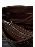 Desigual Borsa a spalla media con cuciture Donna Marrone 25WAXPAB 6075 DESIGUAL