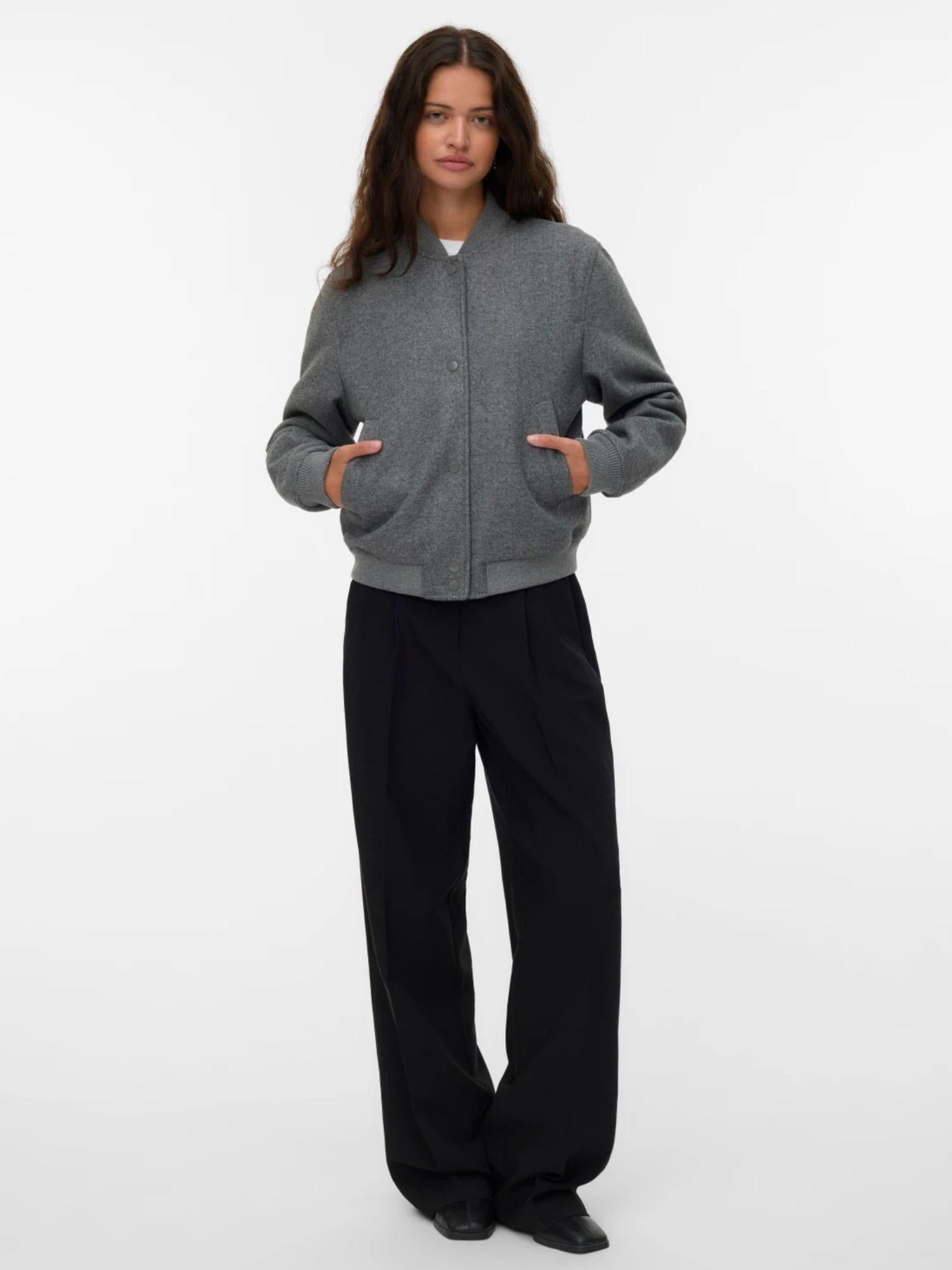 Vero Moda Giacca Invernale Donna Fortune Grigio Medio 10331816 Medium Grey Melange VERO MODA