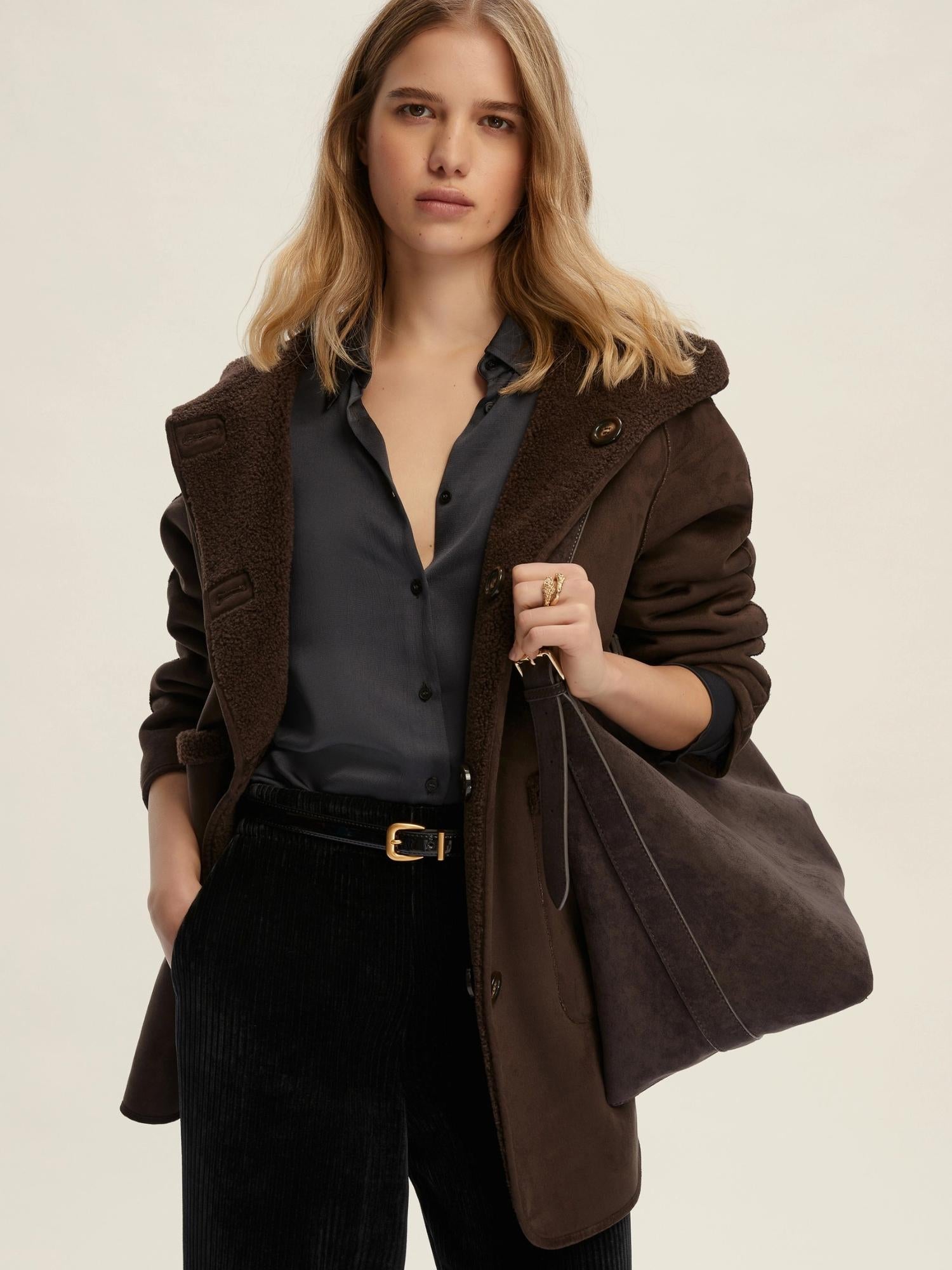 Emme Marella Caban reversibile Donna Gavetta Testa di moro 2525456072200 003 EMME MARELLA