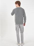 Yes Zee Maglia Girocollo Uomo Grigio chiaro M805 HN00 0846 YES ZEE