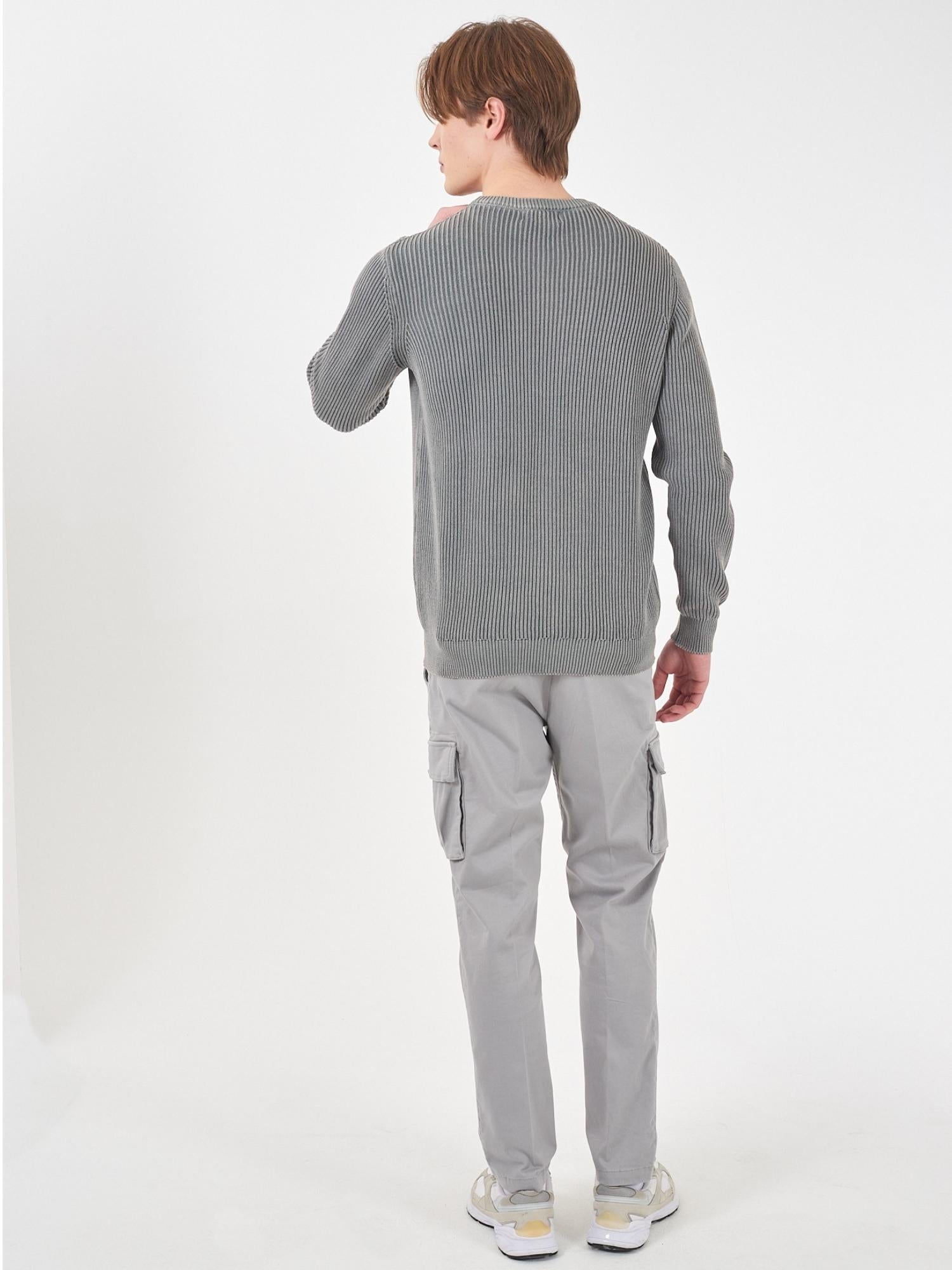 Yes Zee Maglia Girocollo Uomo Grigio chiaro M805 HN00 0846 YES ZEE