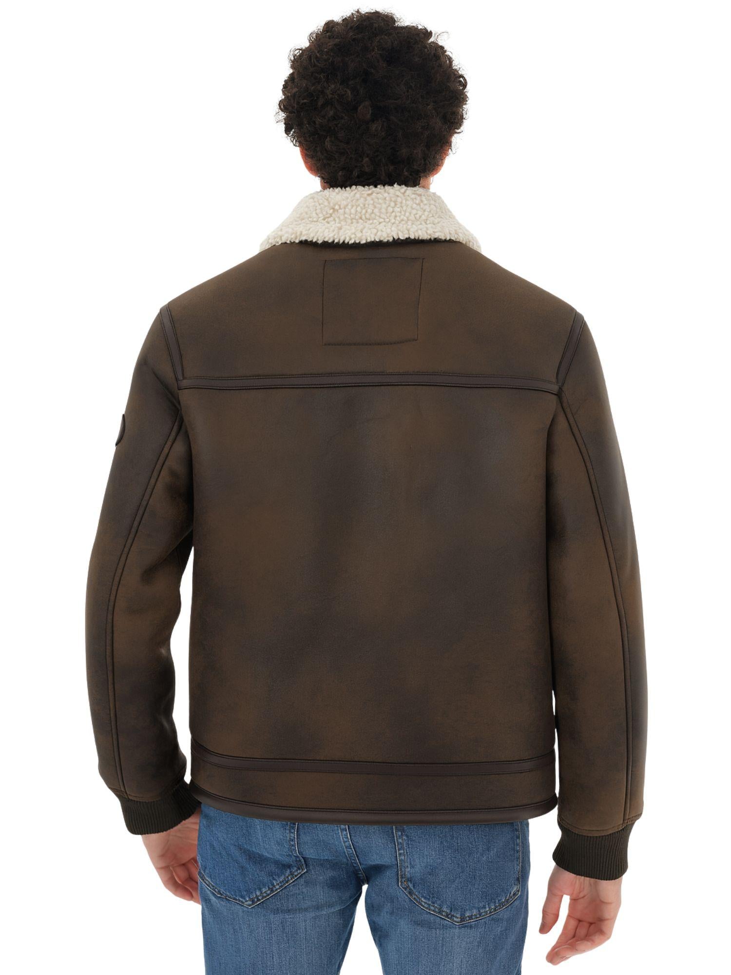 MClassics Giacca Invernale Uomo Aviatore Shearling Marrone P9340024 MORO MCLASSICS