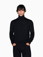 Armani Exchange Maglione dolcevita in misto lana Uomo Nero XM000900 AF11982 UC001 ARMANI EXCHANGE