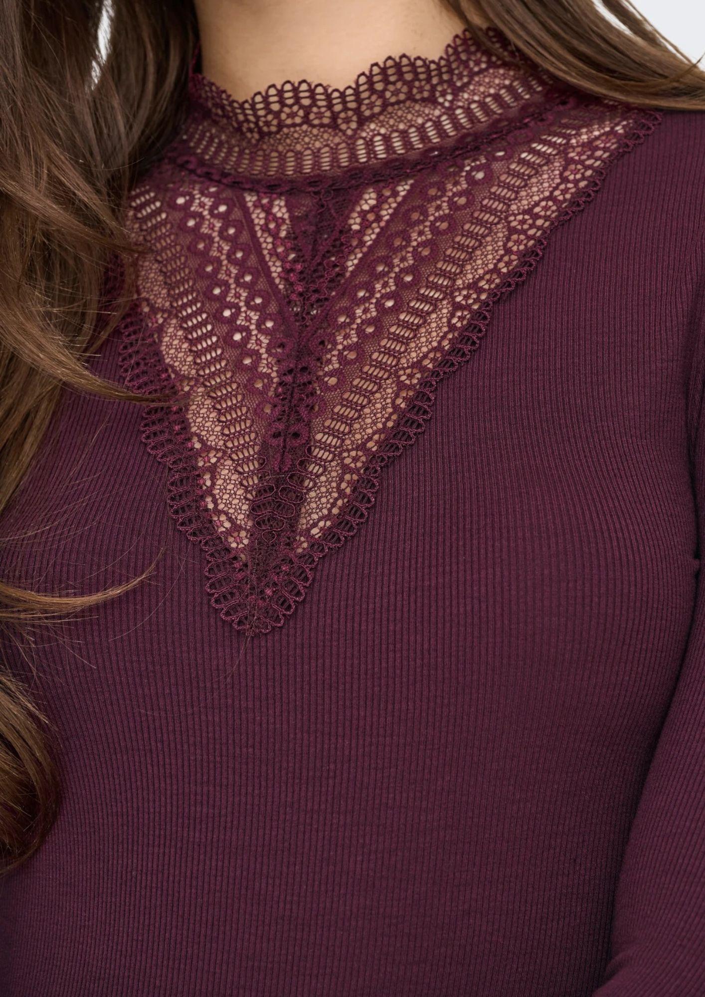 Only Top Donna Tilde Bordeaux 15207788 Port Royale ONLY