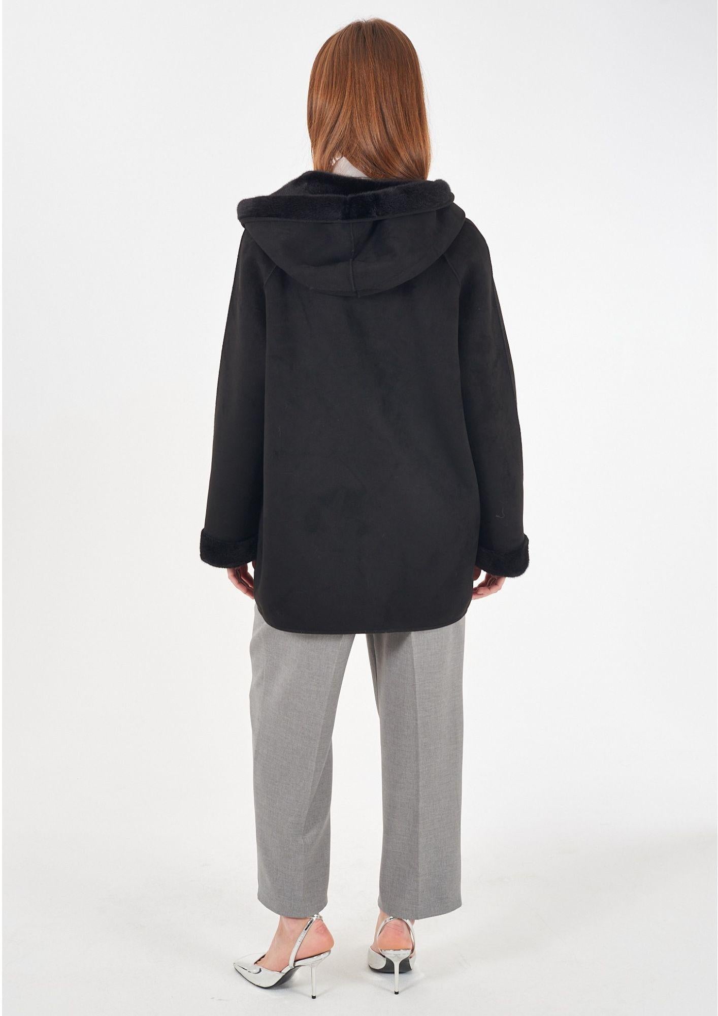 Yes Zee Cappotto Donna Nero O026 KV00 0801 YES ZEE