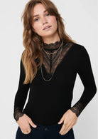 Only Top Donna Tilde Nero 15207788 Black BLACK LACE ONLY