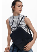 Desigual Zaino con patta piccola incisa Donna Nero 25WAKP19 2000 DESIGUAL