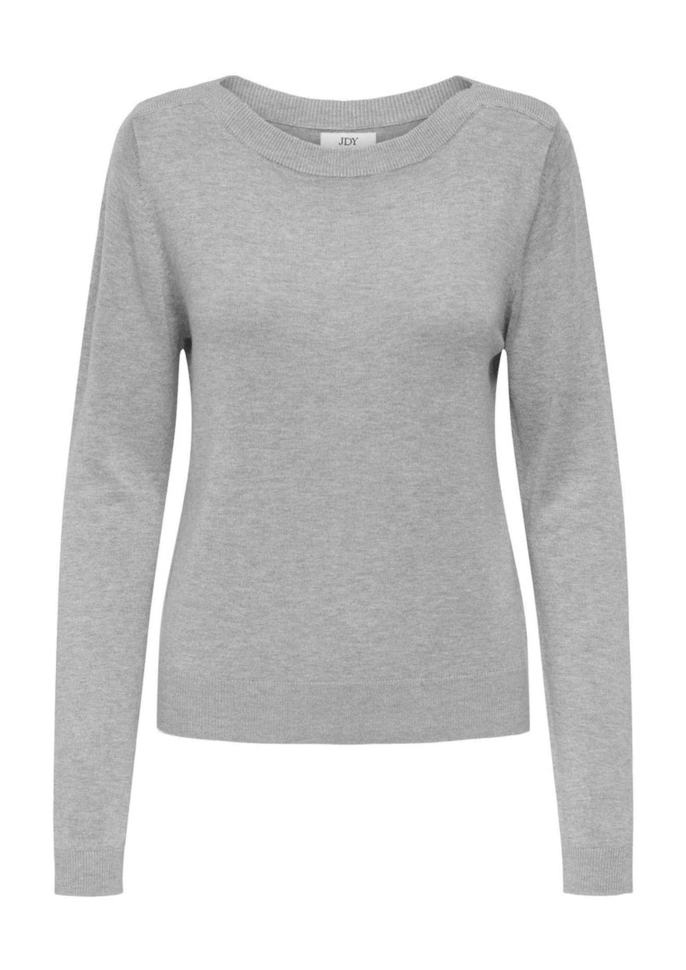 Jacqueline De Yong Maglia Donna Basica Nera 15351896 Light Grey Melange JACQUELINE DE YONG
