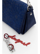 Desigual Borsa a tracolla piccola con rilievo mandala Donna Blu 25WAXPBF 5031 DESIGUAL