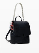 Desigual Zaino con patta piccola incisa Donna Nero 25WAKP19 2000 DESIGUAL