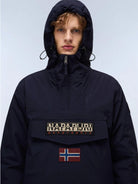 Napapijri Giacca Anorak Invernale Uomo Rainforest Blu Scuro NP0A4GMC 176 NAPAPIJRI