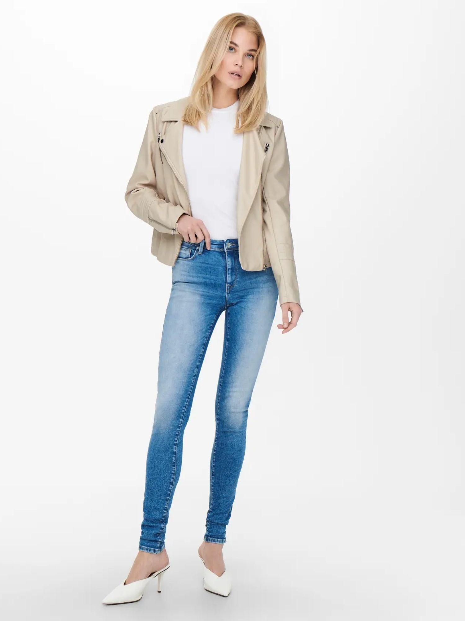 Only Giubbino Donna Gemma Beige 15153079 Silver Lining ONLY