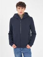 Yes Zee Giubbino con cappuccio Uomo Blu J818 QC00 0713 YES ZEE
