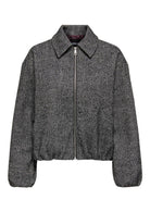 Only Giacca Invernale Donna Alberte Nera 15349212 Black Herringbone ONLY