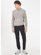 Yes Zee Maglia Lupetto con mezza zip Uomo Grigio chiaro M858 ML00 0846 YES ZEE