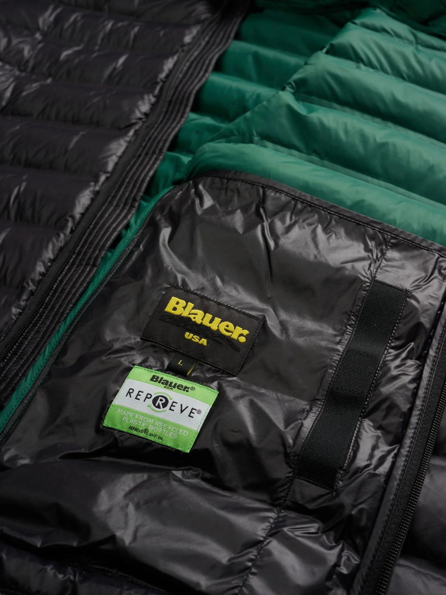 Blauer Giacca Invernale Uomo Charles Nera con Interno Verde BLUC02132 7284 999 BLAUER