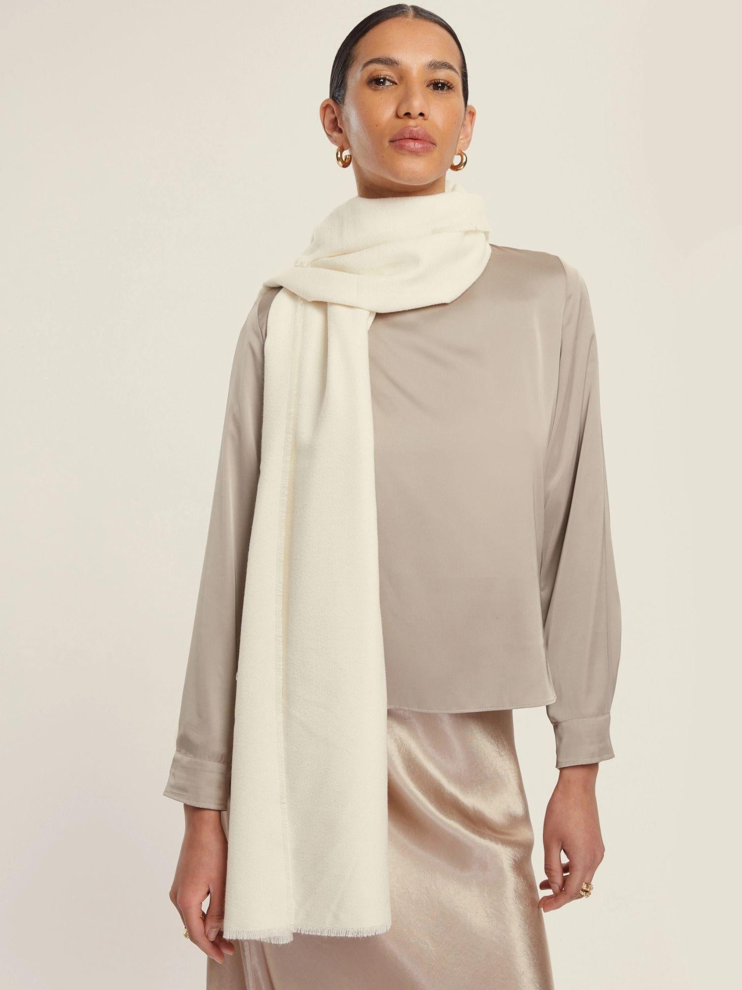 Emme Marella Stola con filo di lurex Ciurma Donna Bianco avorio 2525546011200 001 EMME MARELLA