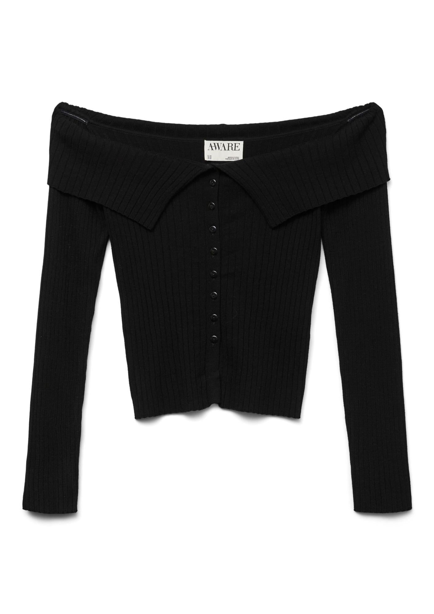 Aware Maglia Donna Sia Nera 10329653 Black VERO MODA
