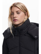 Desigual Giacca Imbottita con Cintura Donna Nera 25WWEW30 2000 DESIGUAL