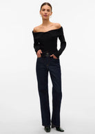 Aware Maglia Donna Sia Nera 10329653 Black VERO MODA