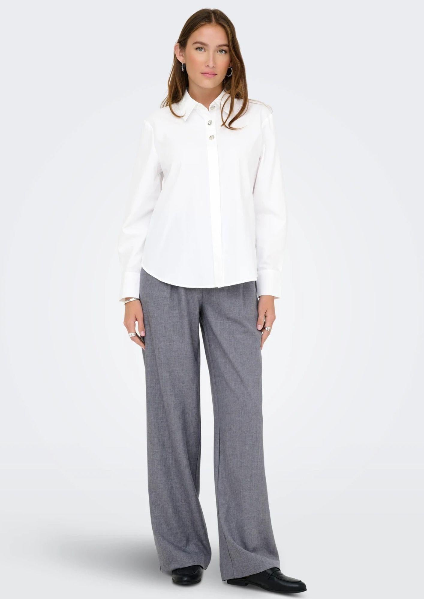 Jacqueline De Yong Camicia Donna Soho Bianca 15357430 White JACQUELINE DE YONG
