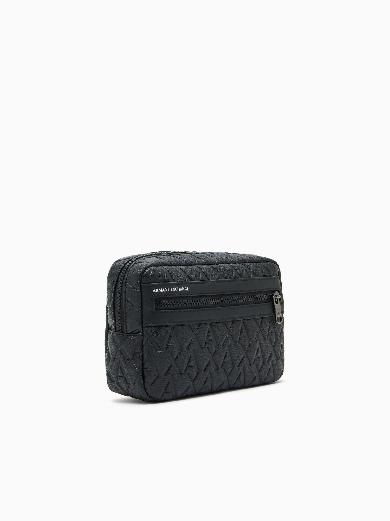 Armani Exchange Pochette con logo in rilievo Uomo Nero XM001272 AF12133 UC001 ARMANI EXCHANGE