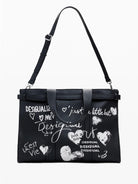 Desigual Shopper effetto pelle con lettere grande Donna Nero 25WAXPA5 2000 DESIGUAL