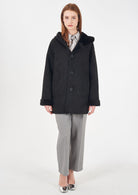 Yes Zee Cappotto Donna Nero O026 KV00 0801 YES ZEE