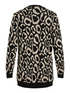 Vila Cardigan Donna Tif Animalier Nero 14110112 Black VILA