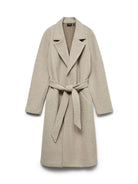 Vero Moda Cappotto Donna Fortuneaya Beige 10278330 Silver Mink MELANGE VERO MODA