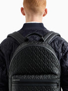 Armani Exchange Zaino con logo allover in tessuto riciclato ASV Nero XM000237 AF12133 UC001 ARMANI EXCHANGE