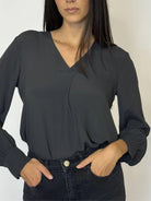 Emme Marella Blusa Donna Caladio Grigio Antracite 2525116052200 009 EMME MARELLA
