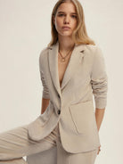 Emme Marella Blazer in velluto a coste Bino Donna Bianco Sporco 2525046062200 002 EMME MARELLA